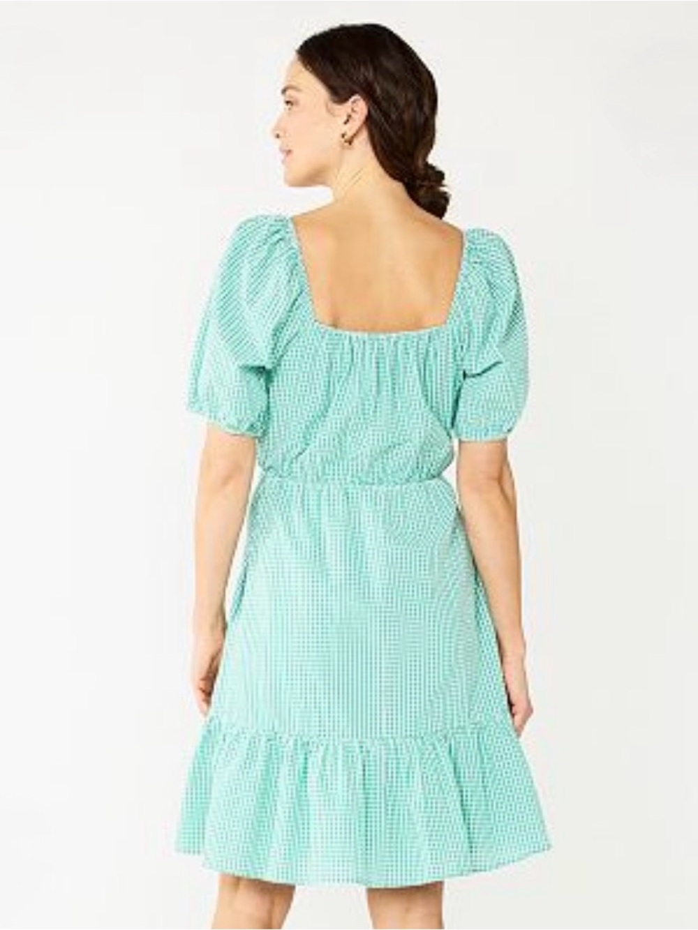 Draper James RSVP Mint Gingham Dress - Picture 7 of 7